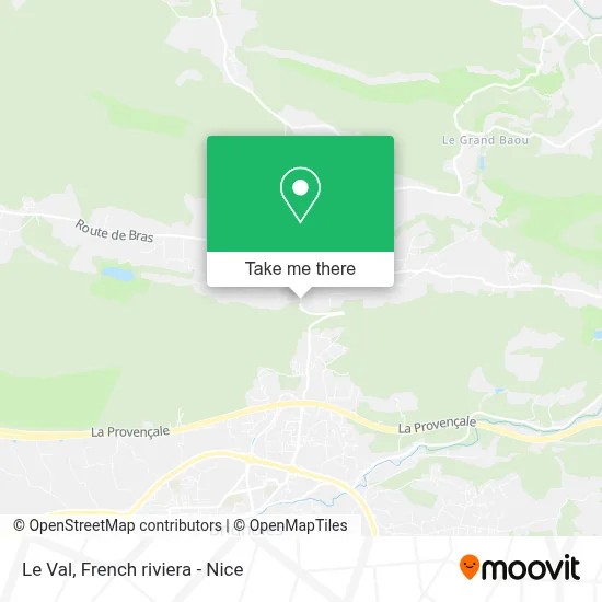 Le Val map