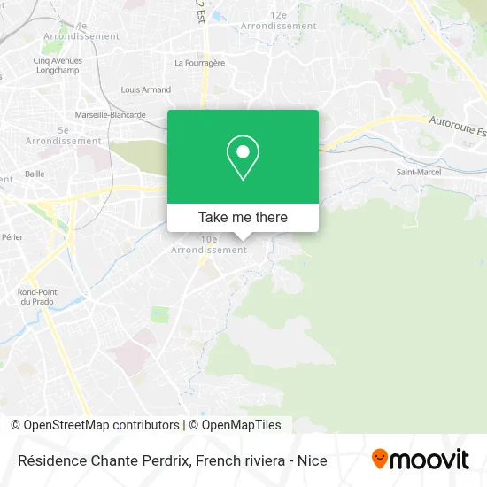 Résidence Chante Perdrix map