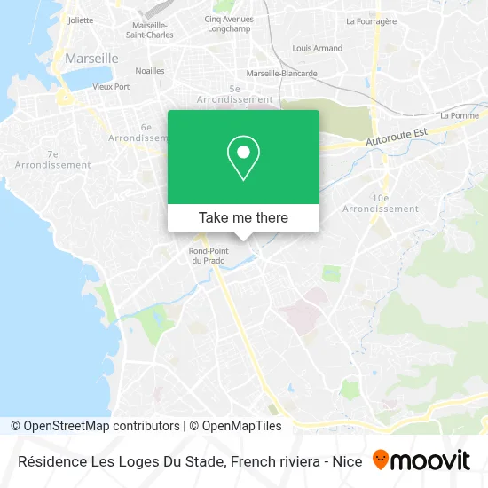 Résidence Les Loges Du Stade map