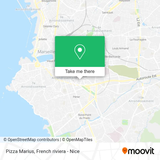 Pizza Marius map