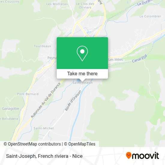 Saint-Joseph map