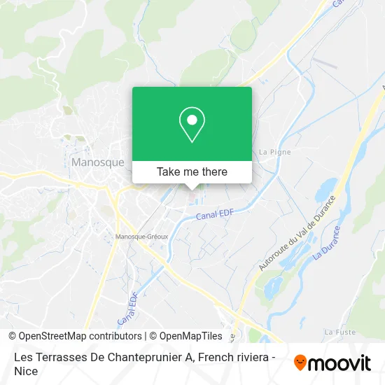 Les Terrasses De Chanteprunier A map