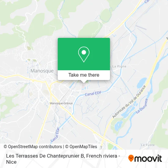 Les Terrasses De Chanteprunier B map