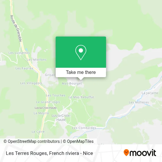 Mapa Les Terres Rouges