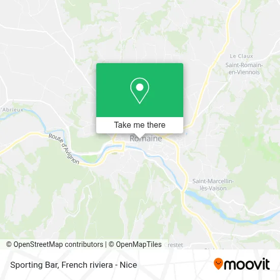 Sporting Bar map