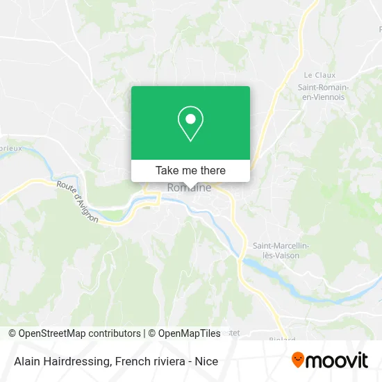 Coiffure Alain map
