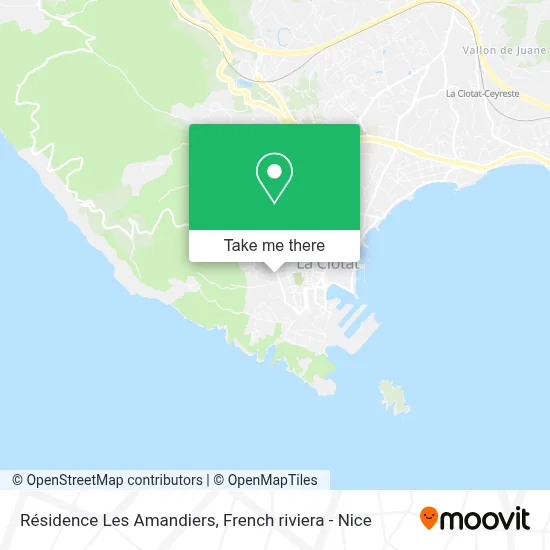 Résidence Les Amandiers map