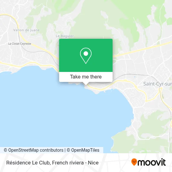 Résidence Le Club map