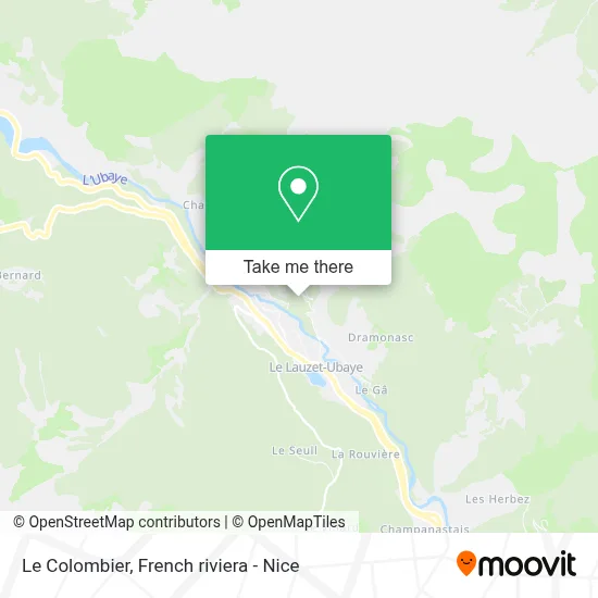 Le Colombier map