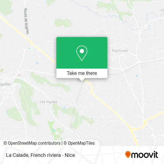 La Calade map