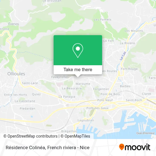 Résidence Colinéa map