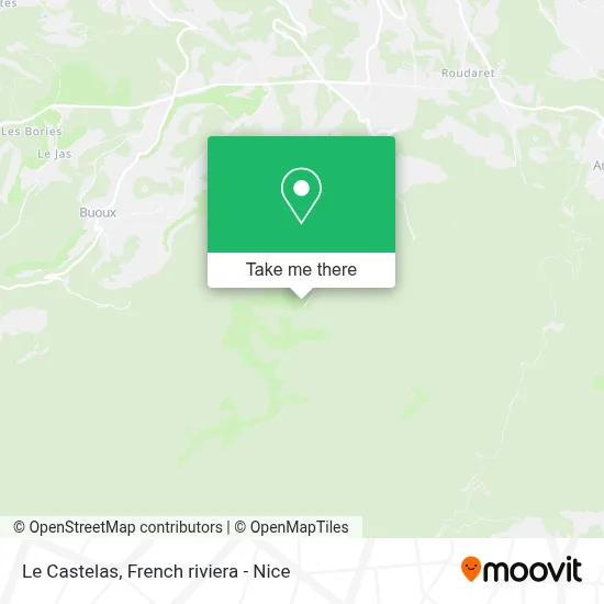 Le Castelas map
