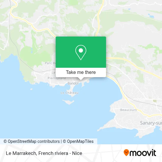 Le Marrakech map