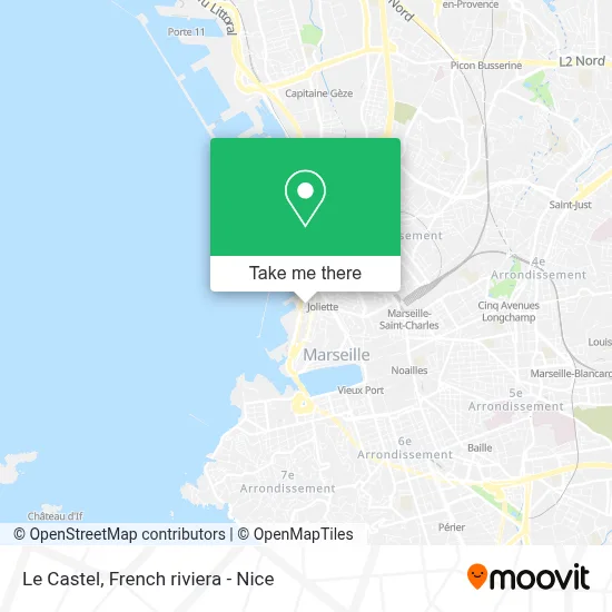 Le Castel map