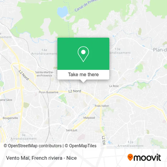 Vento Maï map
