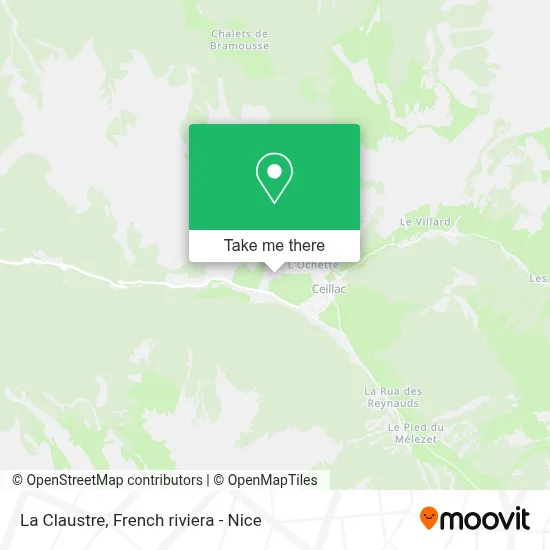 La Claustre map