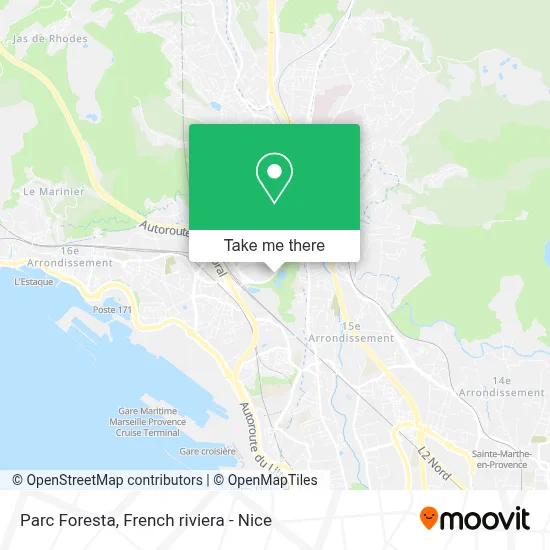 Parc Foresta map