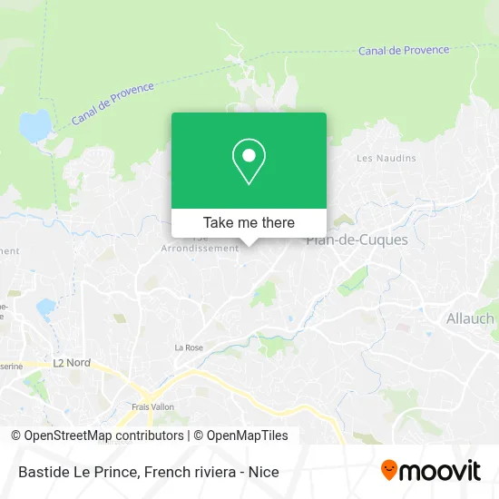 Bastide Le Prince map