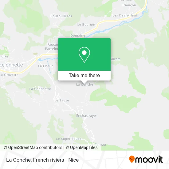 La Conche map