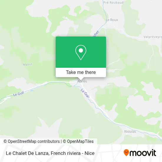 Le Chalet De Lanza map
