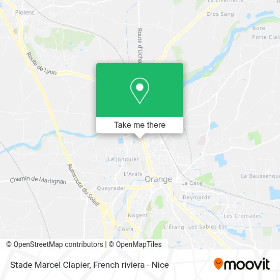 Stade Marcel Clapier map