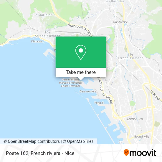 Poste 162 map