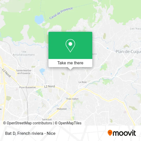Bat D map