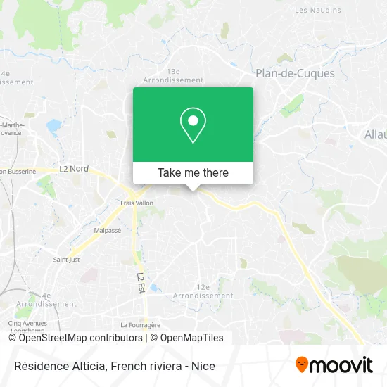 Résidence Alticia map
