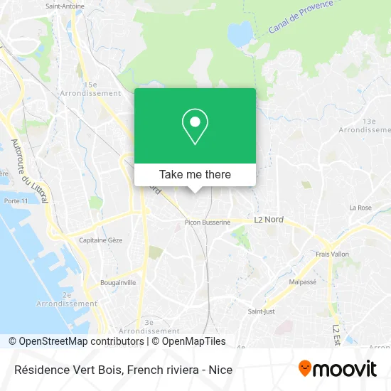 Résidence Vert Bois map