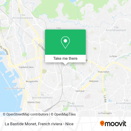 La Bastide Monet map