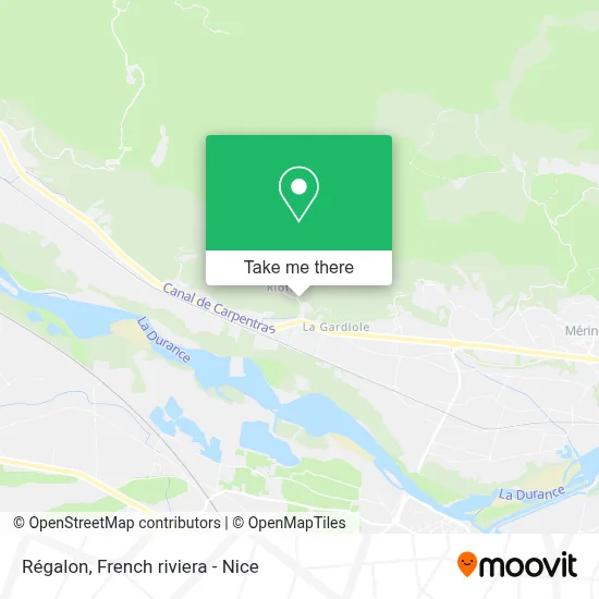 Régalon map