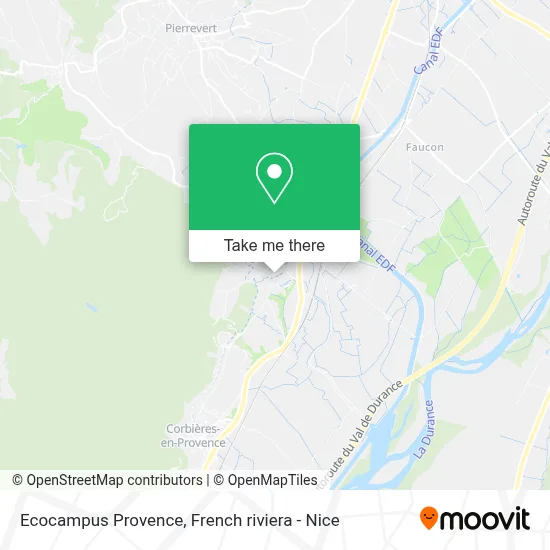 Ecocampus Provence map