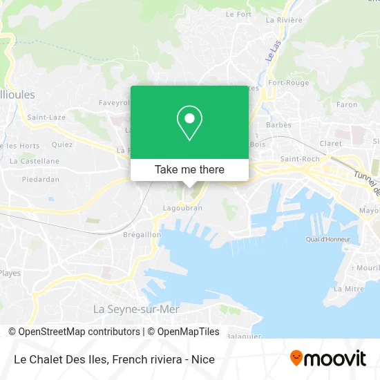 Le Chalet Des Iles map