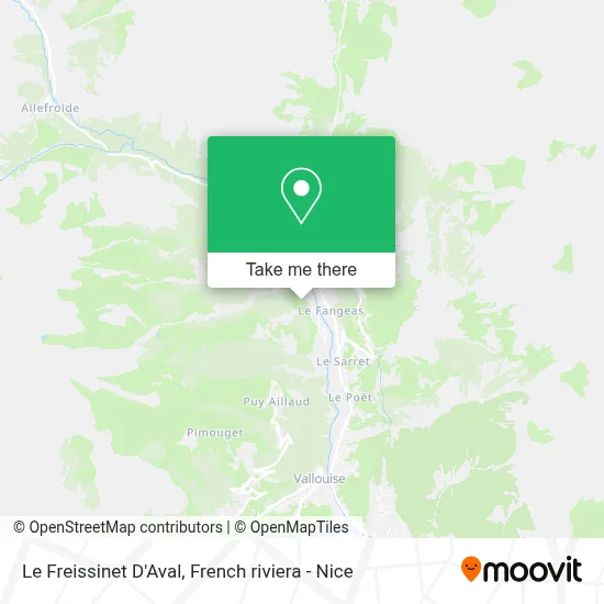 Le Freissinet D'Aval map
