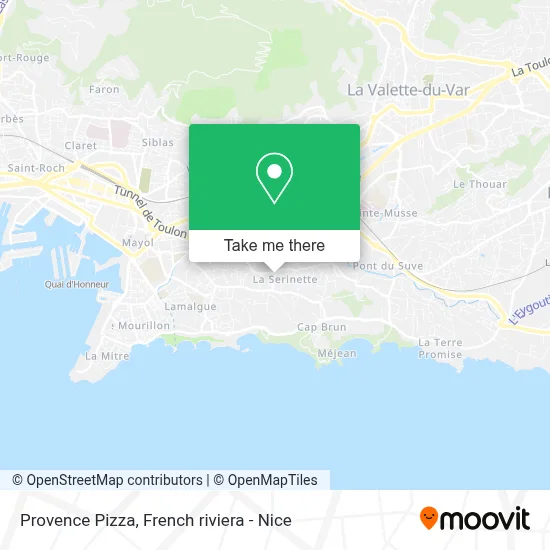 Provence Pizza map