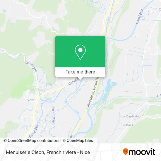Menuiserie Cleon map