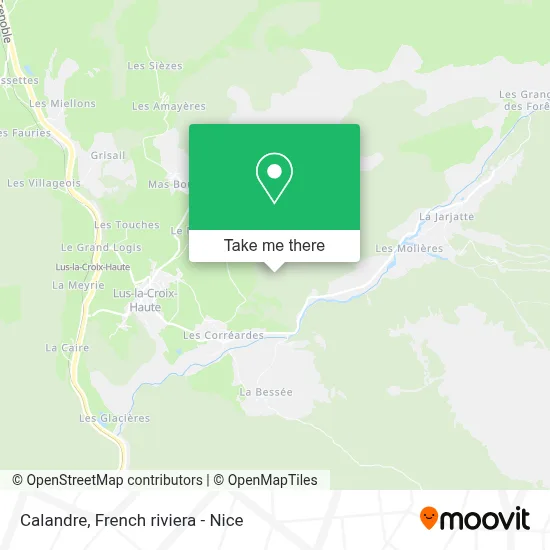 Mapa Calandre