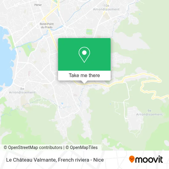 Le Château Valmante map