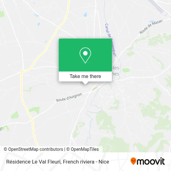 Résidence Le Val Fleuri map