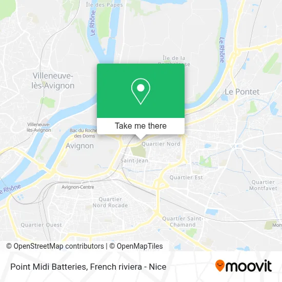 Point Midi Batteries map