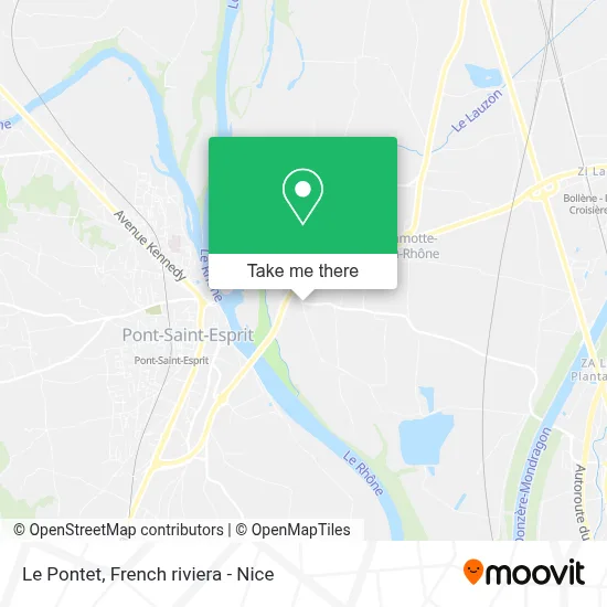 Le Pontet map