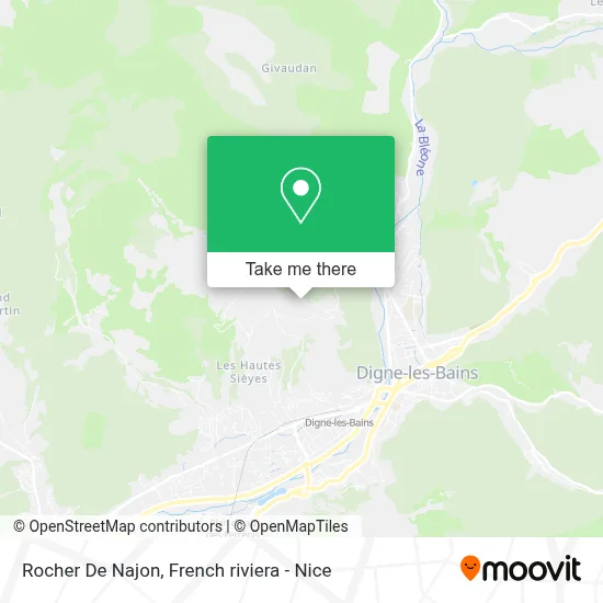 Rocher De Najon map