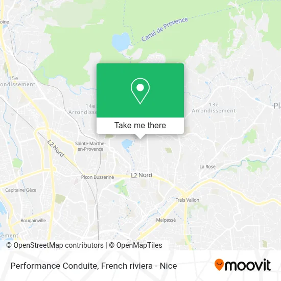 Performance Conduite map