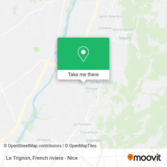 Le Trignon map