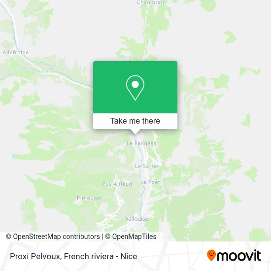 Proxi Pelvoux map