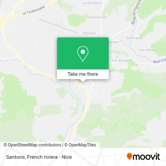 Santons map