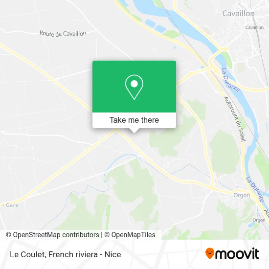 Le Coulet map