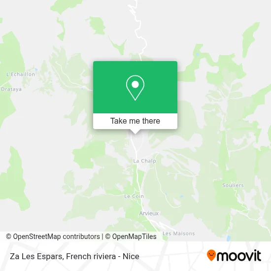 Za Les Espars map