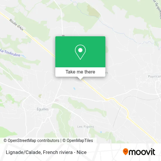 Lignade/Calade map