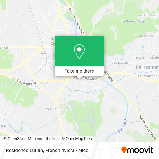 Résidence Lurian map